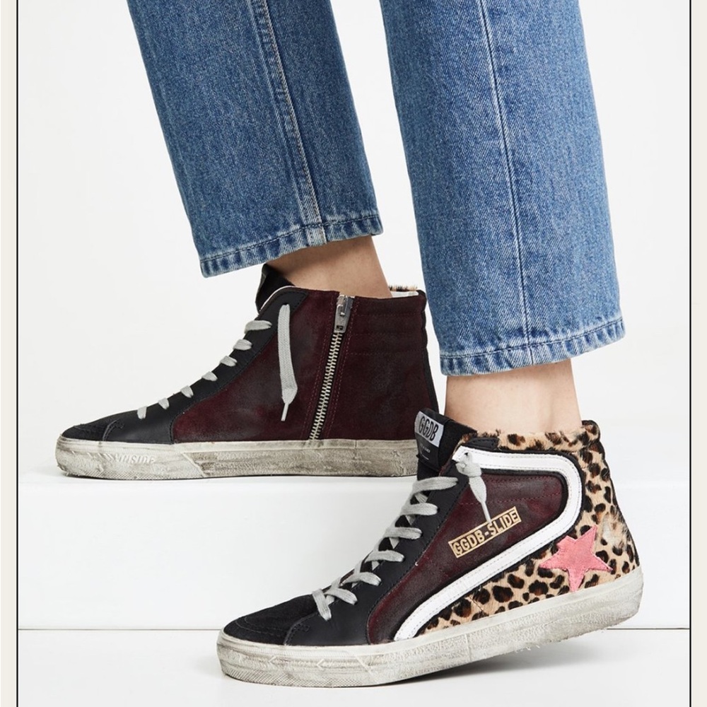Golden Goose High Top Slide Sneakers